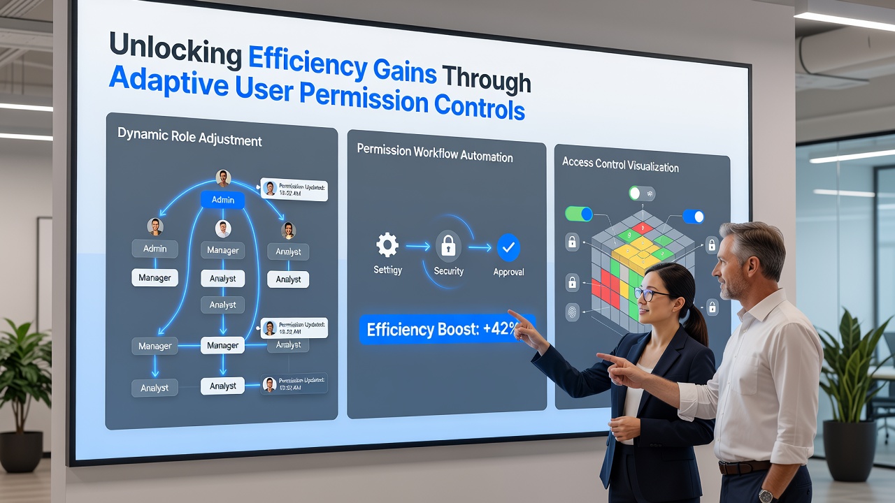 Team collaboration screen showing permission updates during a live enterprise project